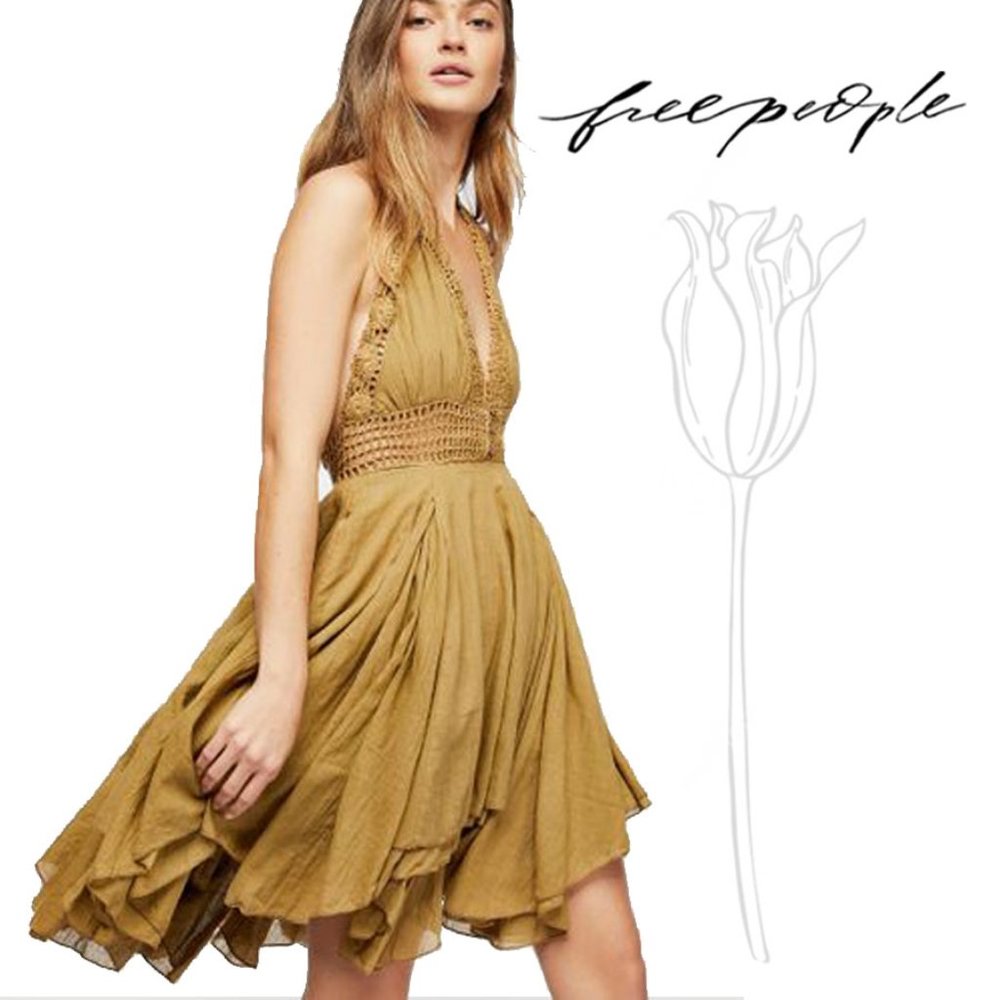 Free People Show Off Mini Dress Medium
